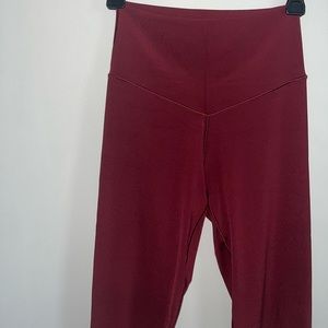 aerie red real me leggings